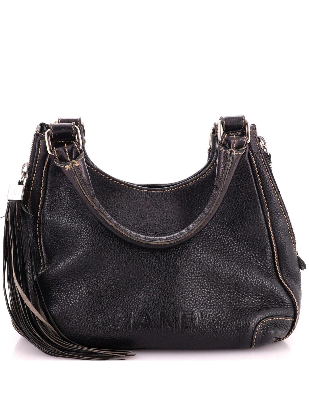 Chanel Lax Shoulder Bag Pebbled Leather #356531C11B
